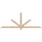 Ekena Millwork Kennewick Smooth Timber Gable Bracket, Douglas Fir, 84"W x 31"H x 1 1/2"D x 3 1/2"F, 9/12 Pitch GBW084X31X0204KEN00SDF - alternate 1